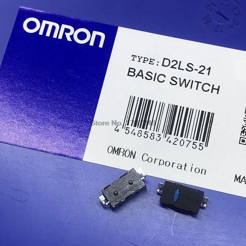 plastic push button caps 10Pcs New original Omron 2-pin blue dot mouse micro switch D2LS-21 For Anywhere MX Logitech M905 dedicated Alternative ZIP lighted single pole switch