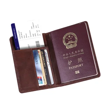 

Passport holder new style multifunction travel wallet storage bag PU Vintage Unisex Credit Card go abroad Passport packages