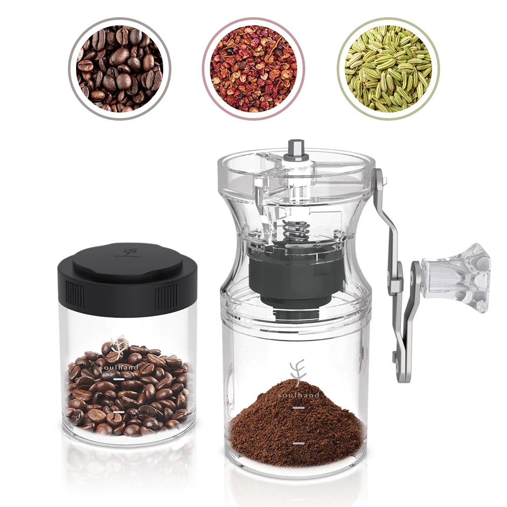 US $82.30 Manual Drip Coffee Maker Set Outing Portable Brew Coffee Pot Filter Mini Coffee Grinder Percolator Dropshipping Set