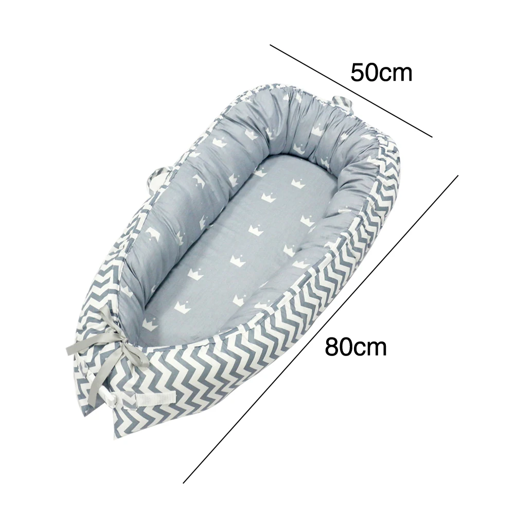 Съемная переносная моющаяся туристическая детская кроватка для сна для малышей из хлопка смешанная мягкая удобная Многофункциональная