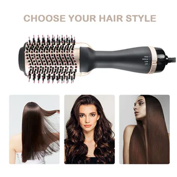 

One-Step Hair Dryer & Volumizer Hot Air Styler Brush 5 In 1 Multifunctional Blow Dryer Brush Negative Ion Brushes Comb