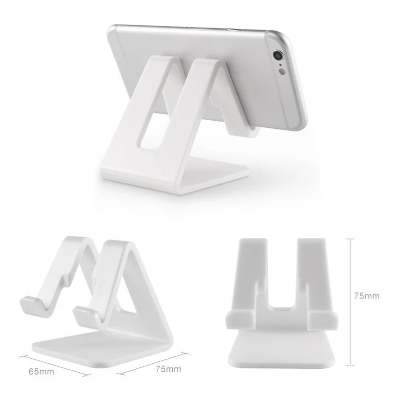 Desk Phone Holder triangle Mobile Stand For Cell phone Tablet Universal plastic Phone Stand Desktop Support Smartphone Bracket