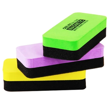

11x5x2.2cm Whiteboard Blackboard Cleaner Dry Wipe Marker Erasers Drawing Draft Foam Eraser School Chalk Brush Stationery
