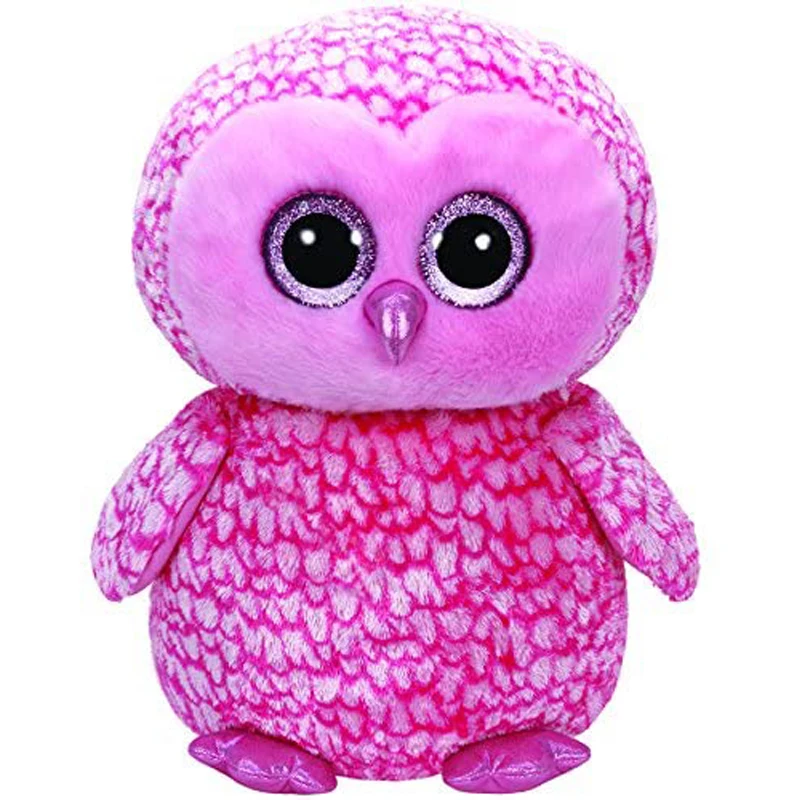 Ty Pinky The Pink Barn Сова плюшевая игрушка Doll Animal 40 см большой размер|Мягкие игрушки