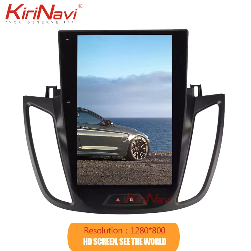 KiriNavi вертикальный экран Tesla стиль Android 9 0 автомобильное радио GPS навигация для Ford