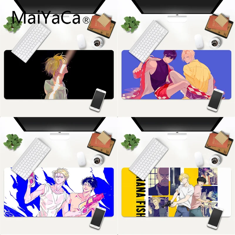 

MaiYaCa My Favorite Banana Fish gamer play mats Mousepad Gaming Mouse Pad Large Deak Mat 700x300mm for overwatch/cs go