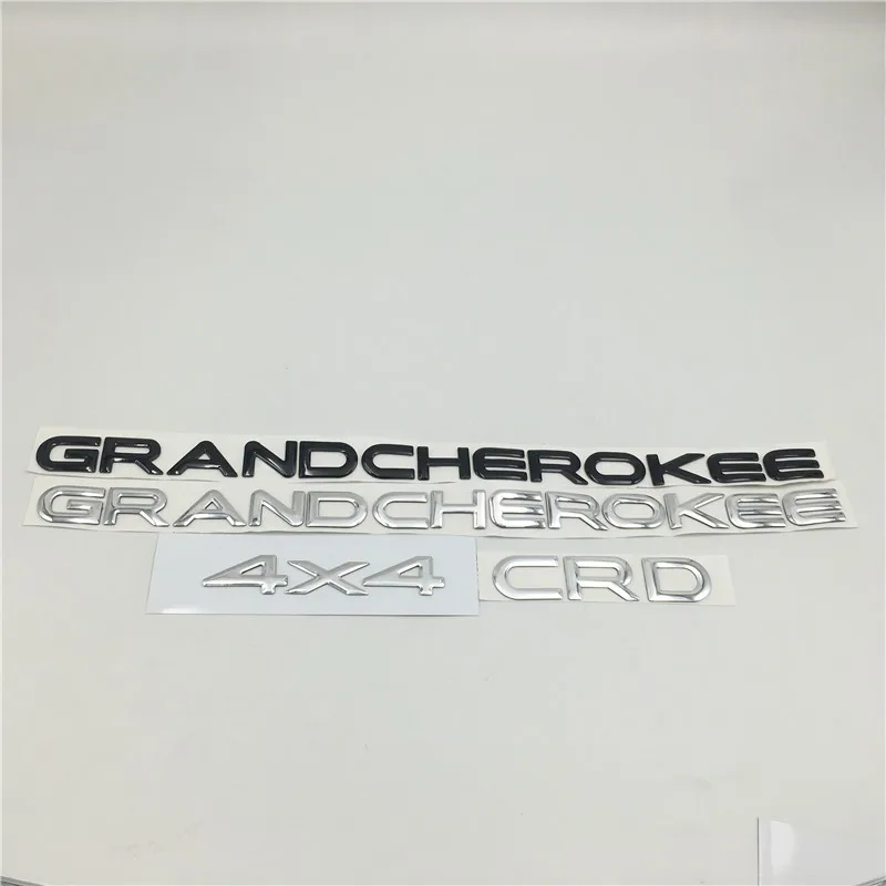 For Jeep Grand Cherokee Patriot Wrangler Compass Renegade 4X4 CRD Rear Trunk Fender Emblem Logo Let