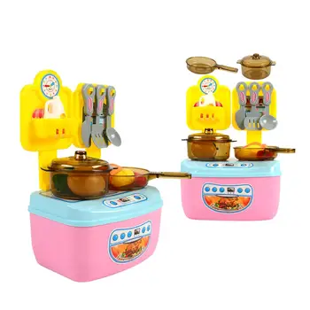 

Plastic Kitchen Role Play Set Round Smooth Bright Colors Free Collocation Simulation Food Vegetables Kid Children Puzzle Toy