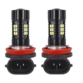 

2X LED Car Bulbs H8 H11 21 SMD 3030 Super Bright Auto Led Bulb Lamp 6000K Fog Light Cars Driving Lamp DRL 12-24V 21W