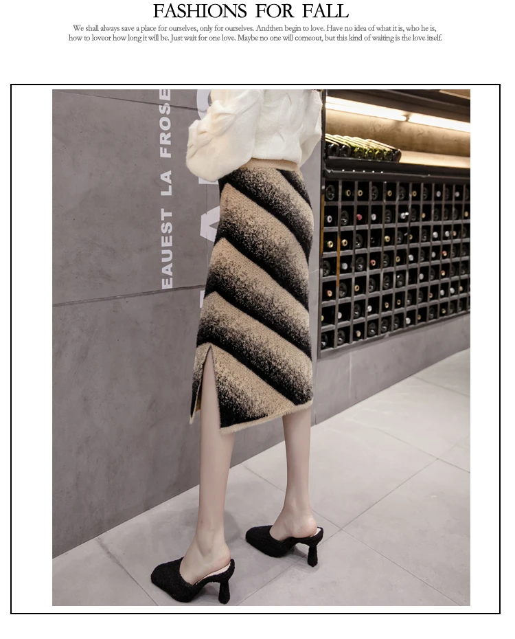 Теплая искусственная Вельветовая Новинка 2019, Элегантная трикотажная юбка для женщин на осень и зиму, приталенная юбка