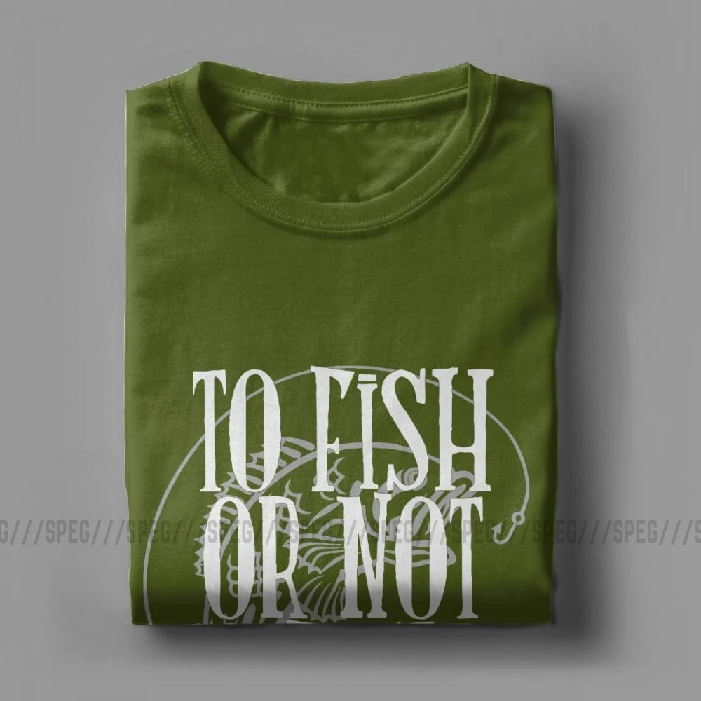 To Fish Or Not To Fish футболки для мужчин Летающая Рыбалка Рыбак летние топы Короткий рукав забавная футболка с круглым вырезом хлопковые футболки