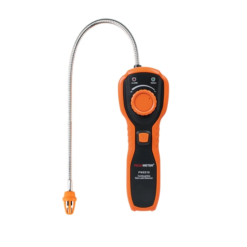 HLZS-Peakmeter Pm6310 High Accuracy Combustible Gas Leak Detector Analyzer Meter With Sound Light Alarm