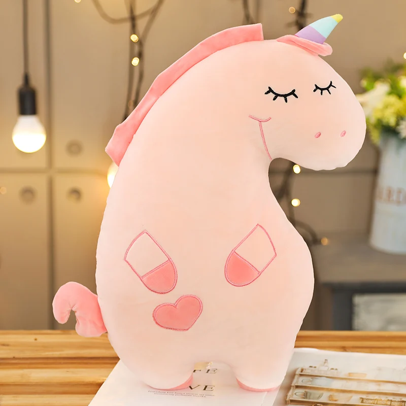 

Cartoon Animal Unicorn Dinosaur Mouse Bear Soft Body Pillow Plush Toy Hand Warm Pillow Children Toy Gift Home Decoration