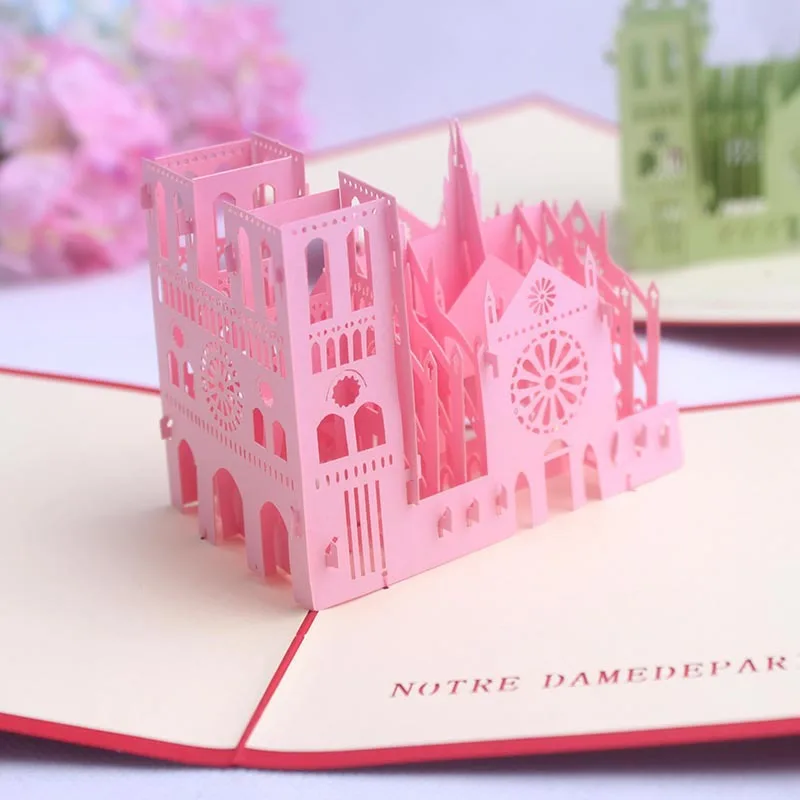 Mid-Autumn Festival Stereoscopic Greeting Cards sakura zhi creation foods 3D Creative Handmade Christmas Postcard Birthday Bless