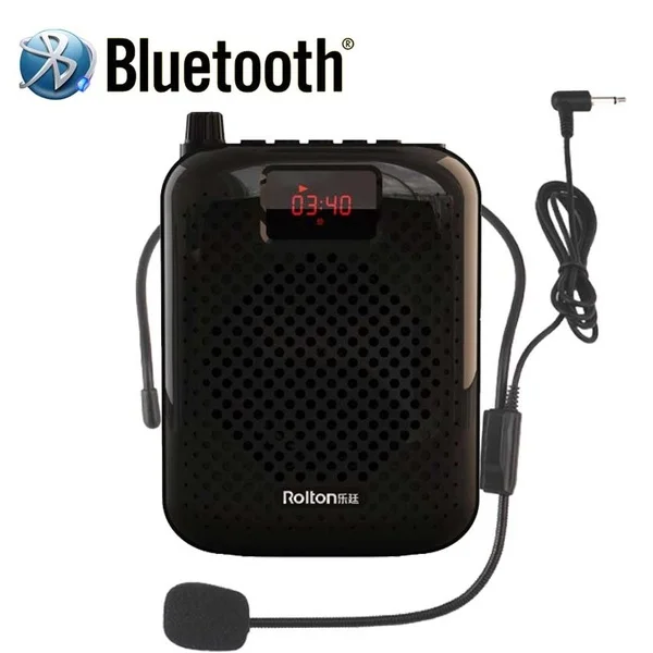 Wireless Loudspeaker Microphone Voice Amplifier Booster Megaphone Speaker For Teaching Tour Guide FM Radio TF Card | Электроника