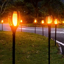 51/72/96 светодиодный солнечный фонарь свет мигает пламя рассеянный свет сада Водонепроницаемый садовые фонари Хэллоуин Рождественские огни