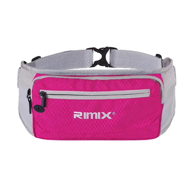 Мужская и женская спортивная поясная сумка для прогулок - Цвет: Розовый