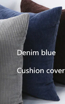 Smallplaid DenimBlue В полоску и клетку; мягкий чехол Мягкий Подушка полиэстер вельвет, плисовые, однотонный цвет, подушка в виде елки Чехол диван, домашний декор 30 35, 40 x40 45 50 изготовленный на заказ - Цвет: Smallplaid DenimBlue