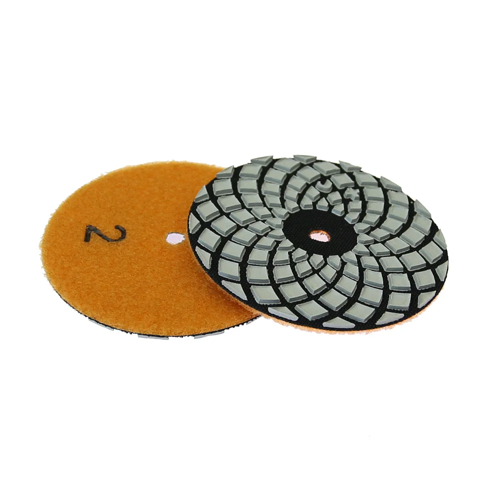 Premium 4-Step Marble Polishing Pad, 100mm Dry Grinding Disc