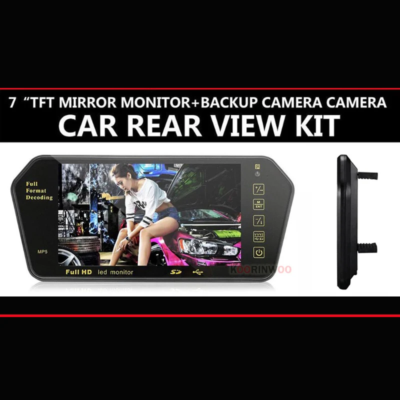 Беспроводная камера заднего вида Koorinwoo с ЖК дисплеем 7 ''TFT Bluetooth MP5 FM CCD|Мониторы