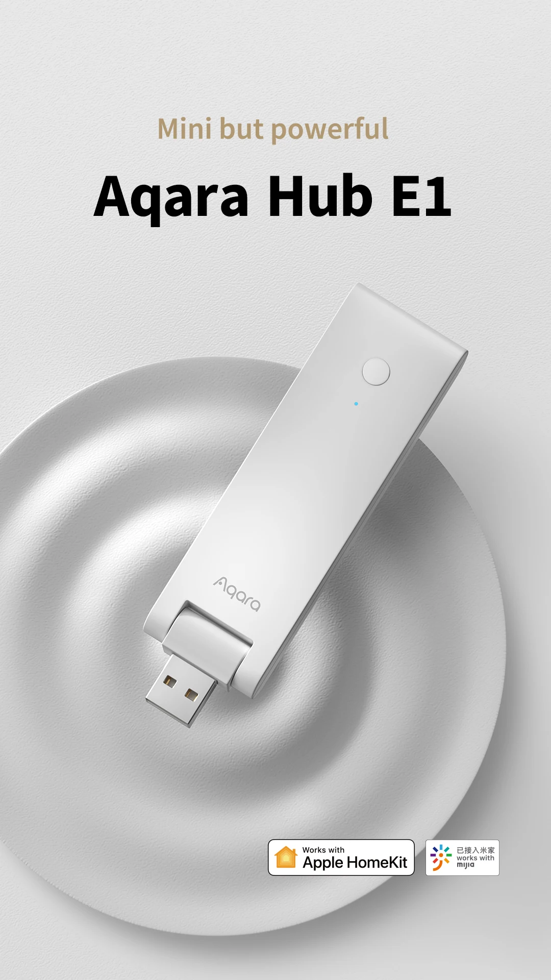 2021 New Aqara E1 Hub Gateway With Zigbee 3.0 Support WiFi Relay Remote Control Whole House Smart Home System Mijia App HomeKit