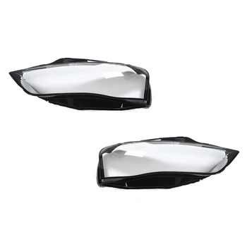 

2Pcs Car Clear Headlight Lens Cover Replacement head light lamp Shell Cover For- A4 B9 2013-2015