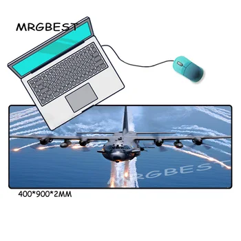 

MRGBEST Aircraft HD Custom Extra Large Mouse Pad Lockedge Computer Table Mat Speed Rubber Stripe Non-slip Washable Coasters Xxl