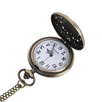 

Pocket watch подарок папе reloj Analog Clock Vintage Chain Retro The Greatest Pocket Watch Necklace For Grandpa Dad Gift relogio