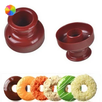 2Pcs Fondant Cake Bread Desserts Bakery Mould Maker Mold Food -Grade
Plastic Doughnuts Maker Cutter