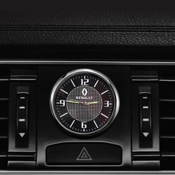 

Car Decoration Clock Interior Air Vent Outlet Quartz Watch For Renault Megane 3 Clio 4 Captur Duster Euro Kangoo Express Koleos