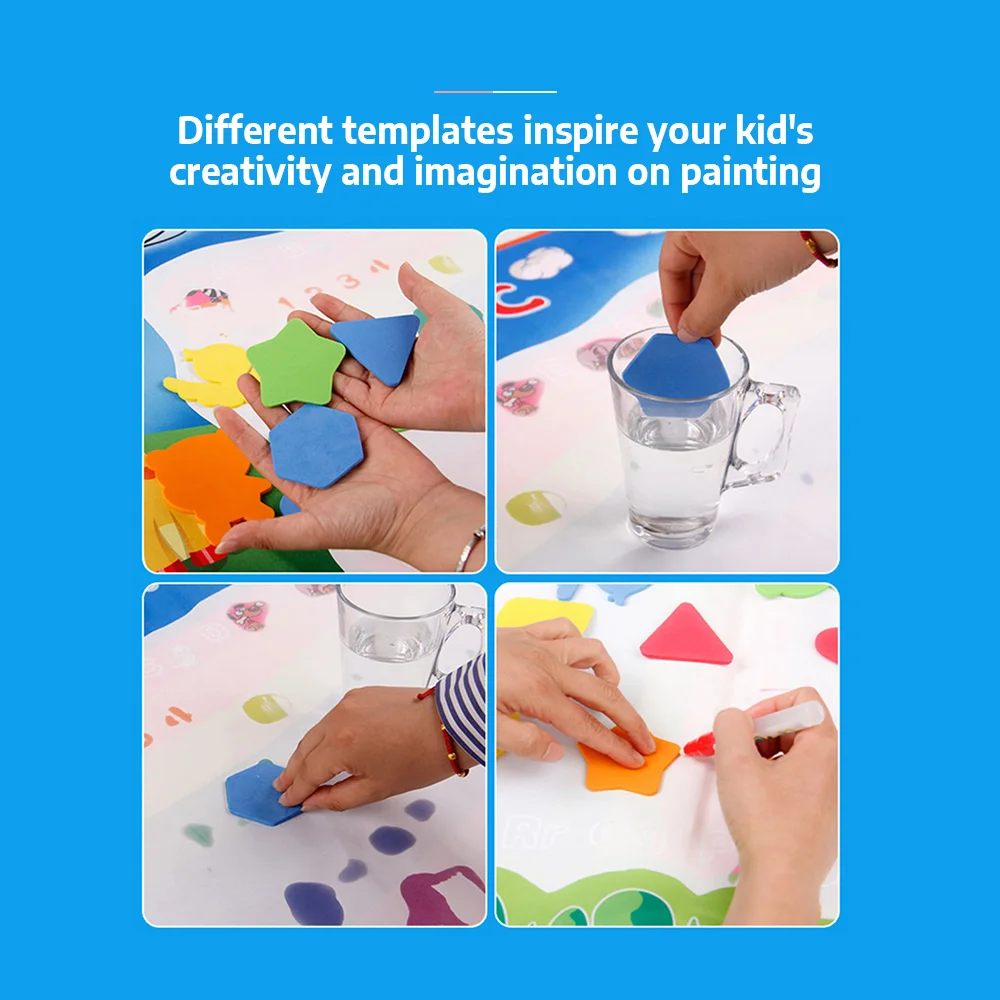 100 x 70cm Painting Cloth Cognitive Theme Graffiti Toy 