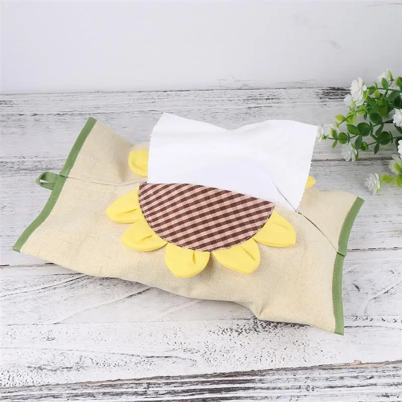 Fabric Tissue Box Paper Box Holder Container Organizer Cartoon Cute Portable for Home Car Daily Use
