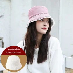 2021 moda inverno chapéus feminino personalizado velo balde chapéu quente pescador bonés