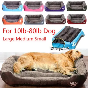 

(10lb-80lb) Large Pet Bed Mat Puppy Cats Nest Warm Soft Kennels Pet Bed Soft Sofa Bed For Cats Dogs Pet Kennel Sleeping Dog Beds