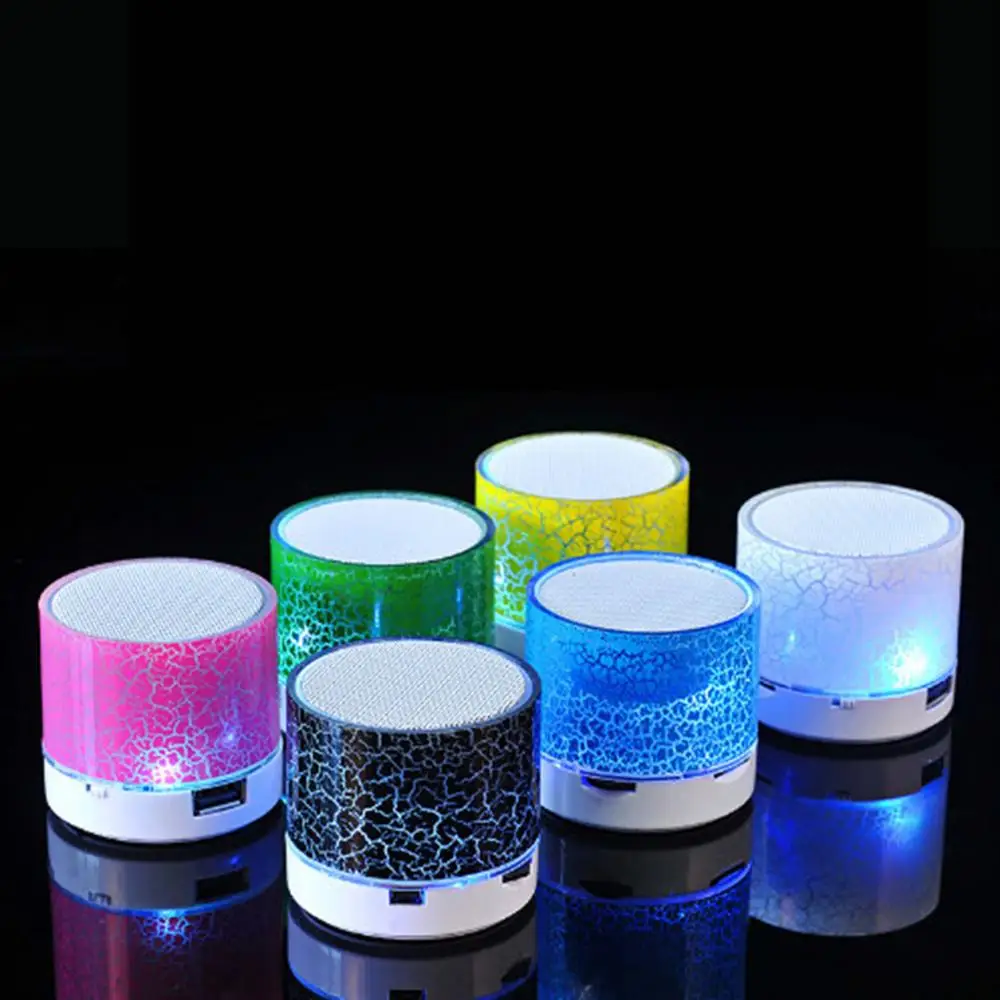 A9 Bluetooth динамик мини беспроводной громкоговоритель Crack LED TF FM USB Сабвуфер bluetooth
