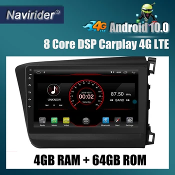 

Built in 4G Lte car Intelligent navigation tape recorder 10 android car gps radio multimedia player for honda CIVIC (RHD) 2015