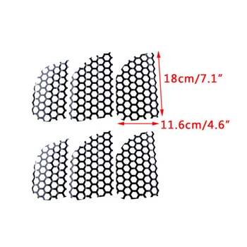 

PVC Tail Light Stickers Parts Exterior Honeycomb Set Car Black Practical