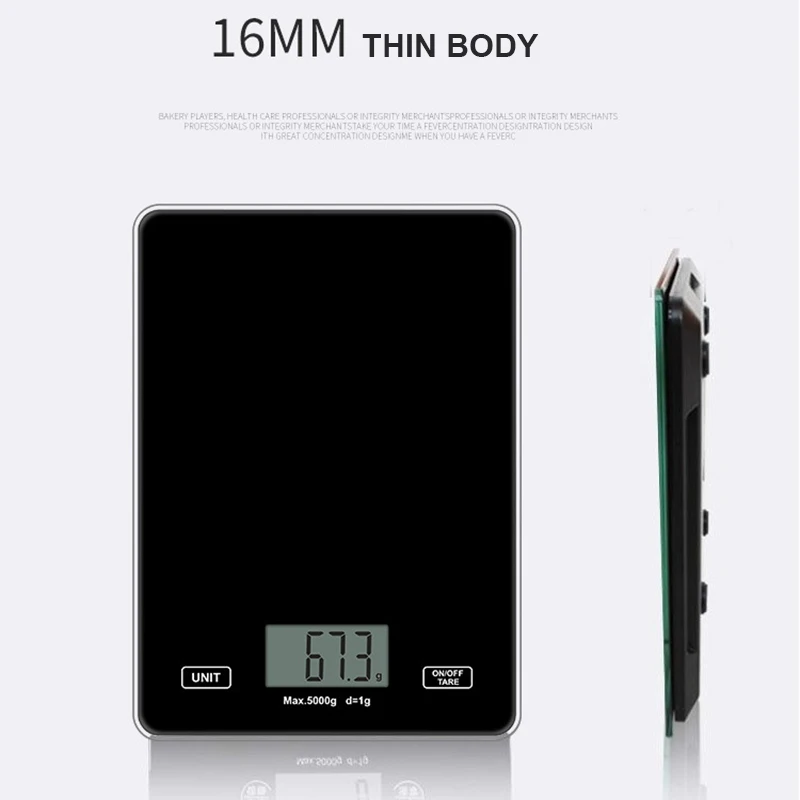 

Electronic Kitchen Scale Digital Kitchen Scale LED Food Balance Scale 5KG/1g Home Kitchen Weight Measuring for Baking Cooking