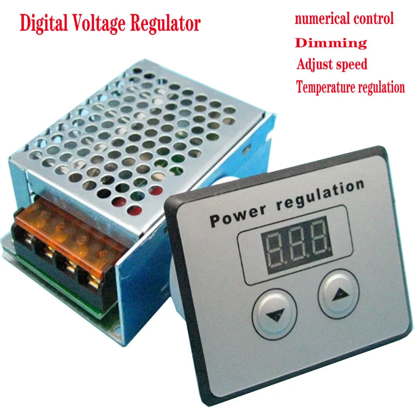 

Top quality 4000W 220V AC SCR Voltage Regulator Dimmer Electric Motor Speed Temperature Controller for Water Heater Small Motors