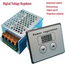 En kaliteli 4000W 220V AC SCR Voltaj Regülatörü Sönük Elektrik Motor Hız sıcaklık kontrol cihazı için SU ISITICI Küçük Motorlar