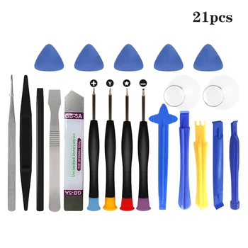 

21 in 1 mobile phone repair kit, hand dismantling screwdriver, open screen clamp, suction cup, smartphone repair tool kit New
