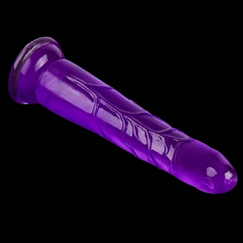 Erotic Sextoy Soft Jelly Dildo Realistic Suction Cup Strapon Penis Pegging Strap On Harness Anal Dick Adult Sex Toys for Woman 6