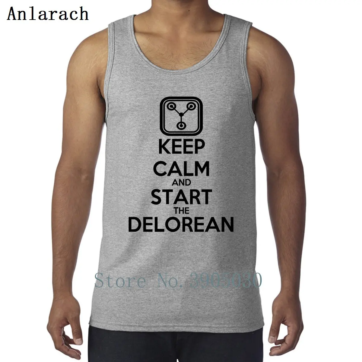 Keep Calm And Start The Delorean жилет Забавный милый круглый вырез лето безрукавки для мужчин интересные майки Винтаж Anlarach креативный
