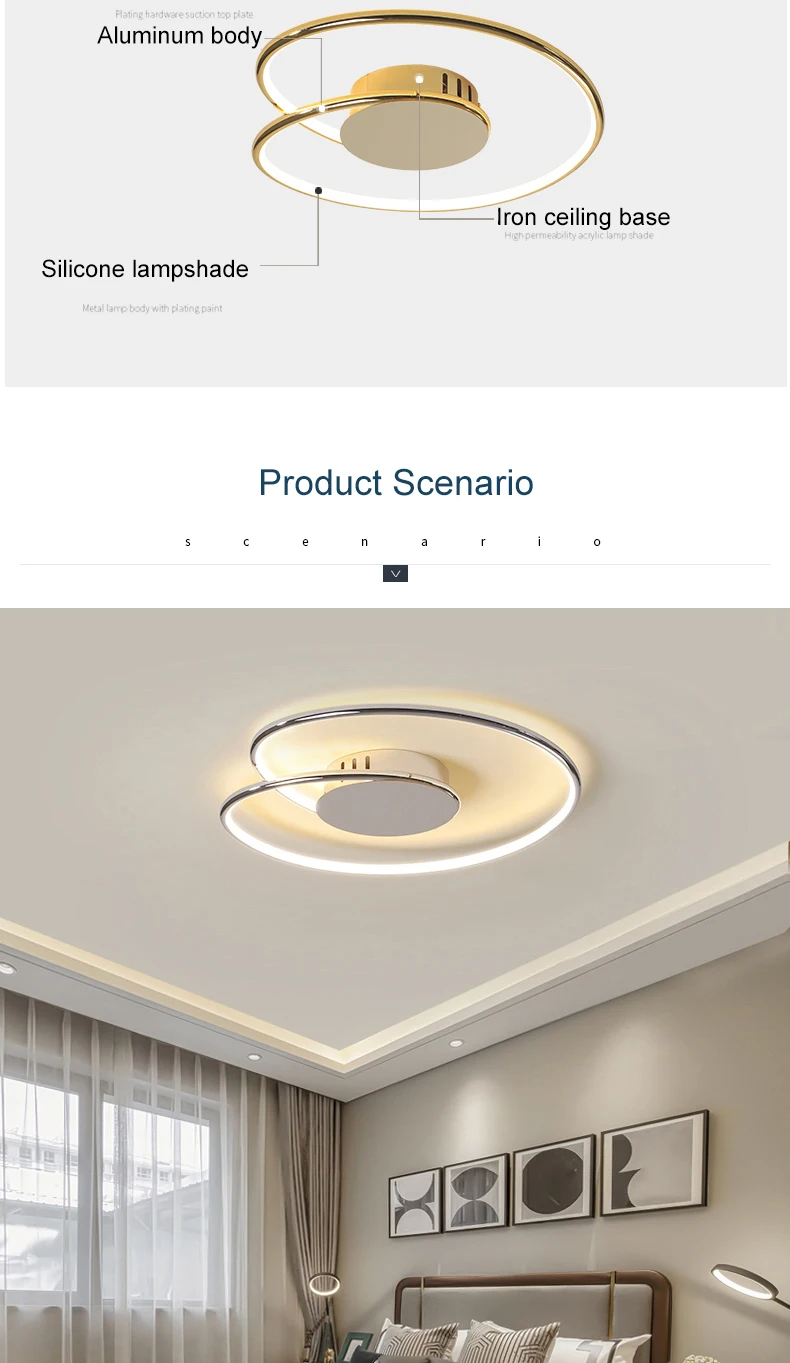 NEO Gleam, хромированная/позолоченная современная светодиодная Люстра для гостиной, спальни, кабинета, дома, деко, 90-260 В, люстра, fixtues