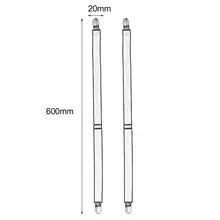 1 пара мужской рубашки подвязки остается бизнес подтяжки Мужские подвязки BeltLN