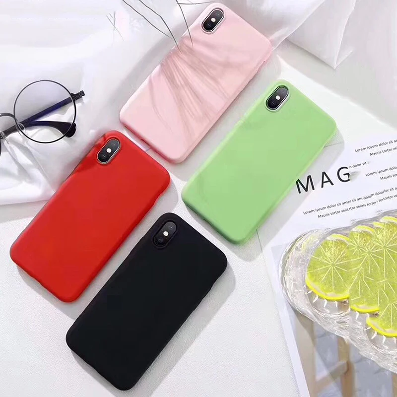 

Note 7 Original Liquid Silicone Case For Xiaomi Mi A2 6X 8 SE Mi 9 9SE Cases On Redmi Note 7 7 Pro Soft TPU Candy Phone Cover