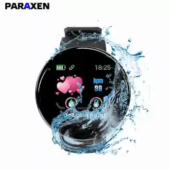 

PARAXEN 2020 New Arrivals Bluetooth Bracelet Smart Wristband 1.3 inch Round Screen Heart Rate Blood Pressure IP67 Smartwatch
