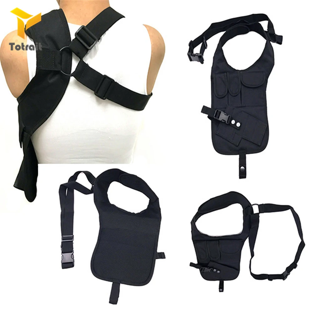 

Tactical Nylon subaxillary Anti-theft hidden bags Universal Left Right Hand Pistol Pouch Shoulder Holster Armpit Bag Gun Holster