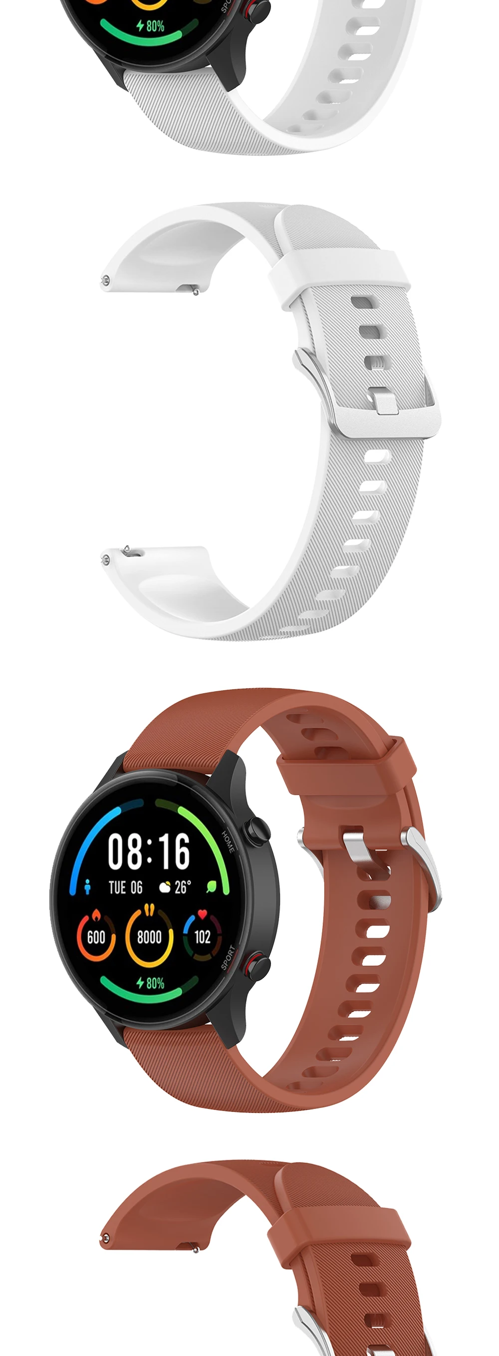 22 mm uradni silikonski nadomestni pašček za Xiaomi Mi Watch Color Sport Edition pas za barvno zapestnico Mi Watch Trakovi za ure Correa