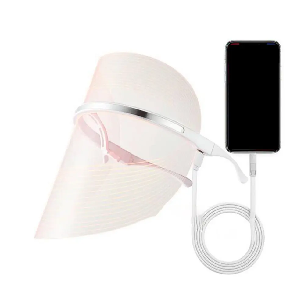 Facial Cleaning LED Mask Instrument Home Rejuvenation Spectrometer Three Color Red Blue Yellow Light Beauty Skin 3